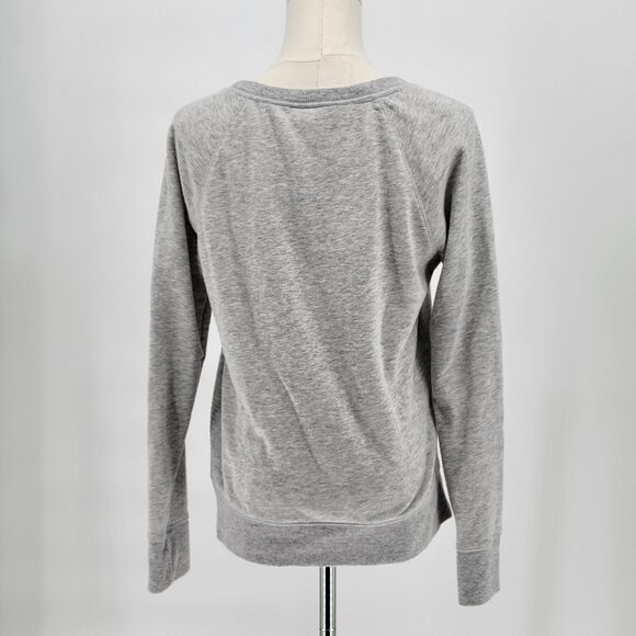 Mossimo Supply Co french terry gray heather sequin sweatshirt small - Picture 2 of 8